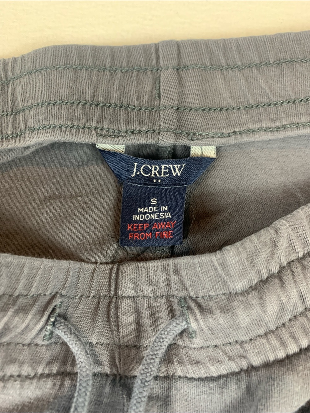 J Crew Factory Men’s Cotton Jogger Pajama Pants GUC Small Drawstring Waist Gray - Picture 2 of 15